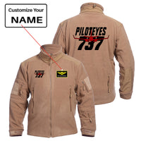 Thumbnail for Amazing Piloteyes737 Designed Fleece Military Jackets (Customizable)