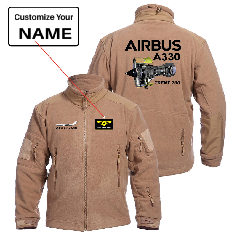 Airbus A330 & Trent 700 Engine Designed Fleece Military Jackets (Customizable)