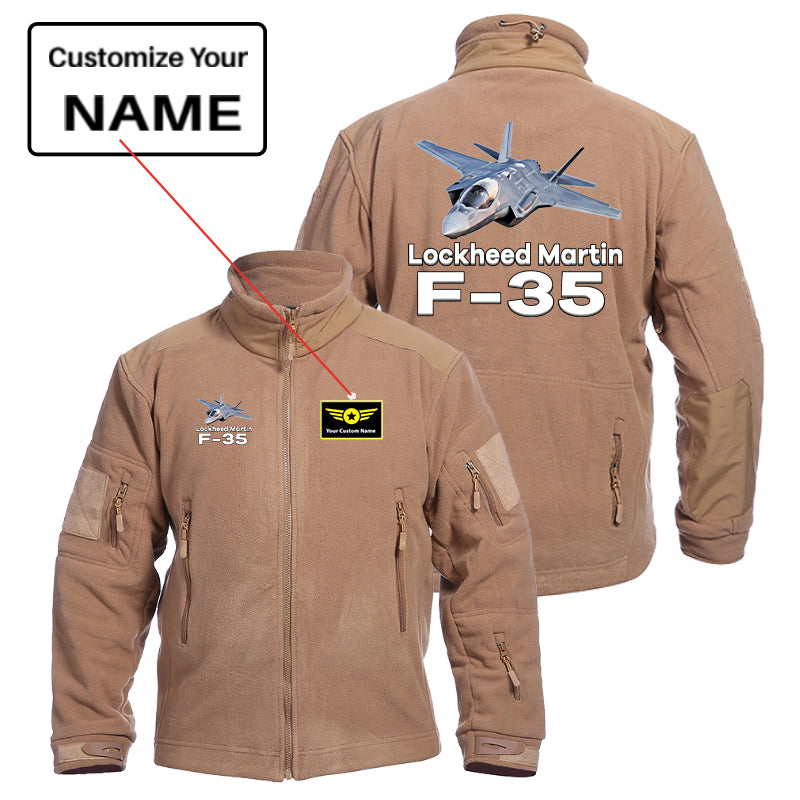 The Lockheed Martin F35 Designed Fleece Military Jackets (Customizable)