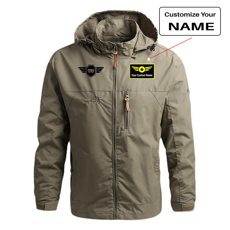 Born To Fly & Badge Designed Thin Stylish Jackets