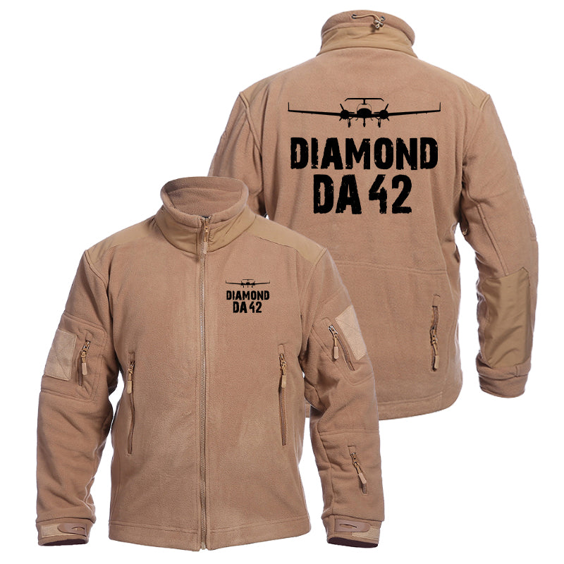 Diamond DA42 & Plane Designed Fleece Military Jackets (Customizable)