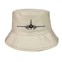 Thumbnail for McDonnell Douglas MD-11 Silhouette Plane Designed Summer & Stylish Hats