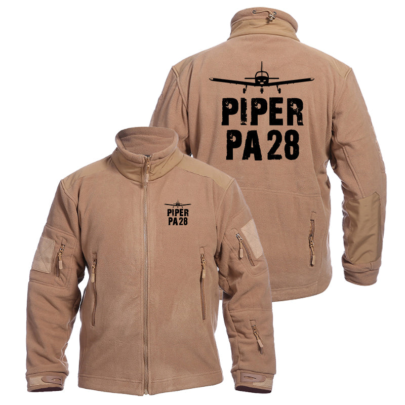 Piper PA28 & Plane Designed Fleece Military Jackets (Customizable)