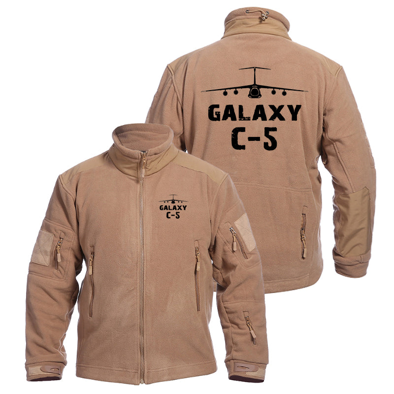 Galaxy C-5 & Plane Designed Fleece Military Jackets (Customizable)