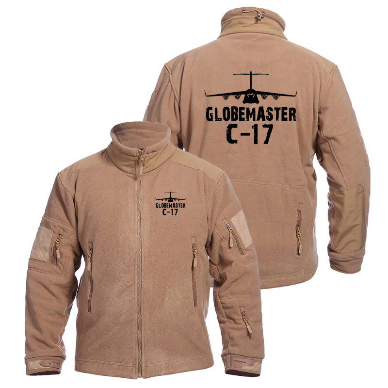 GlobeMaster C-17 & Plane Designed Fleece Military Jackets (Customizable)