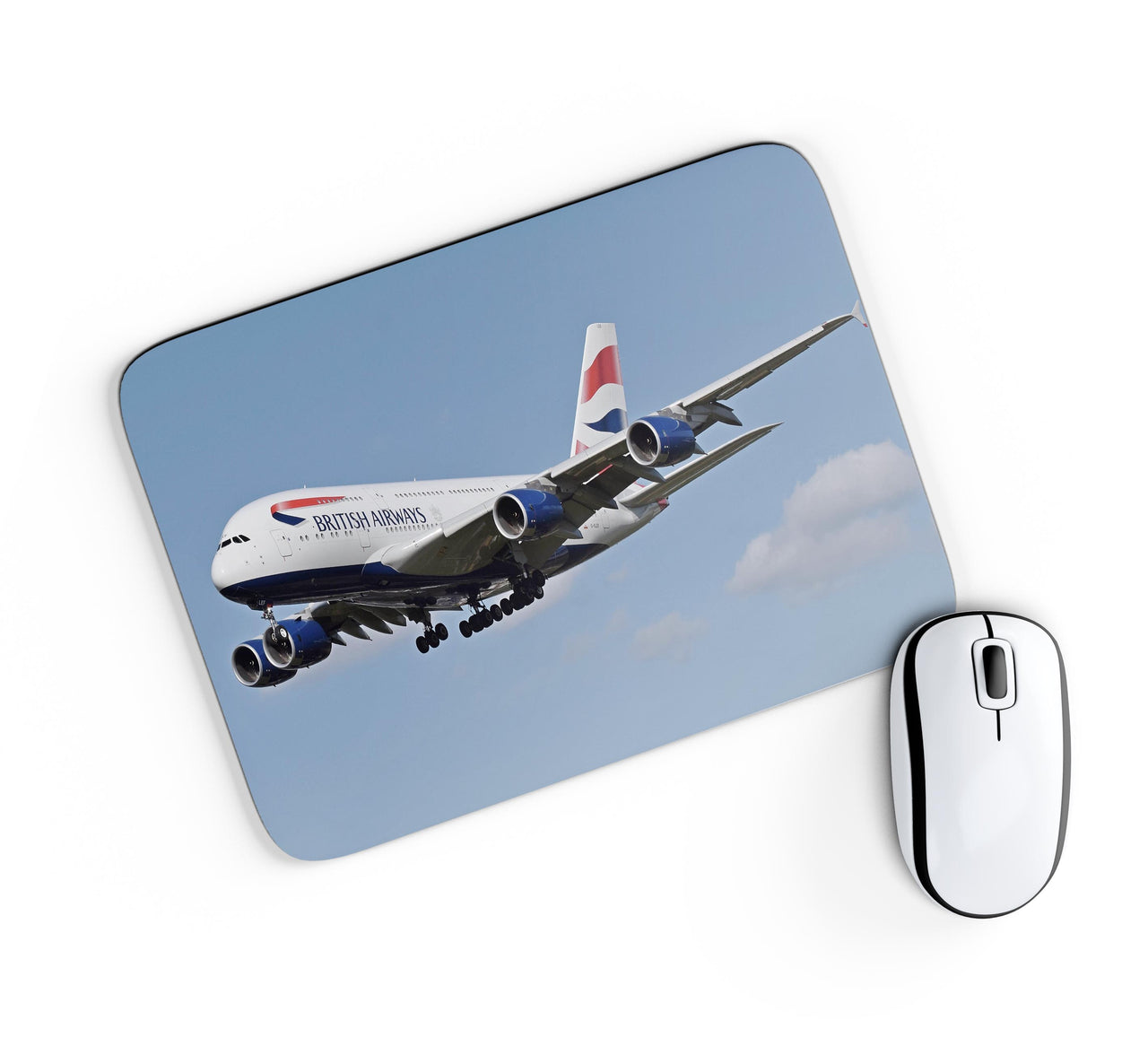 Landing British Airways A380 Designed Mouse Pads