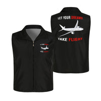 Thumbnail for Let Your Dreams Take Flight Designed Thin Style Vests