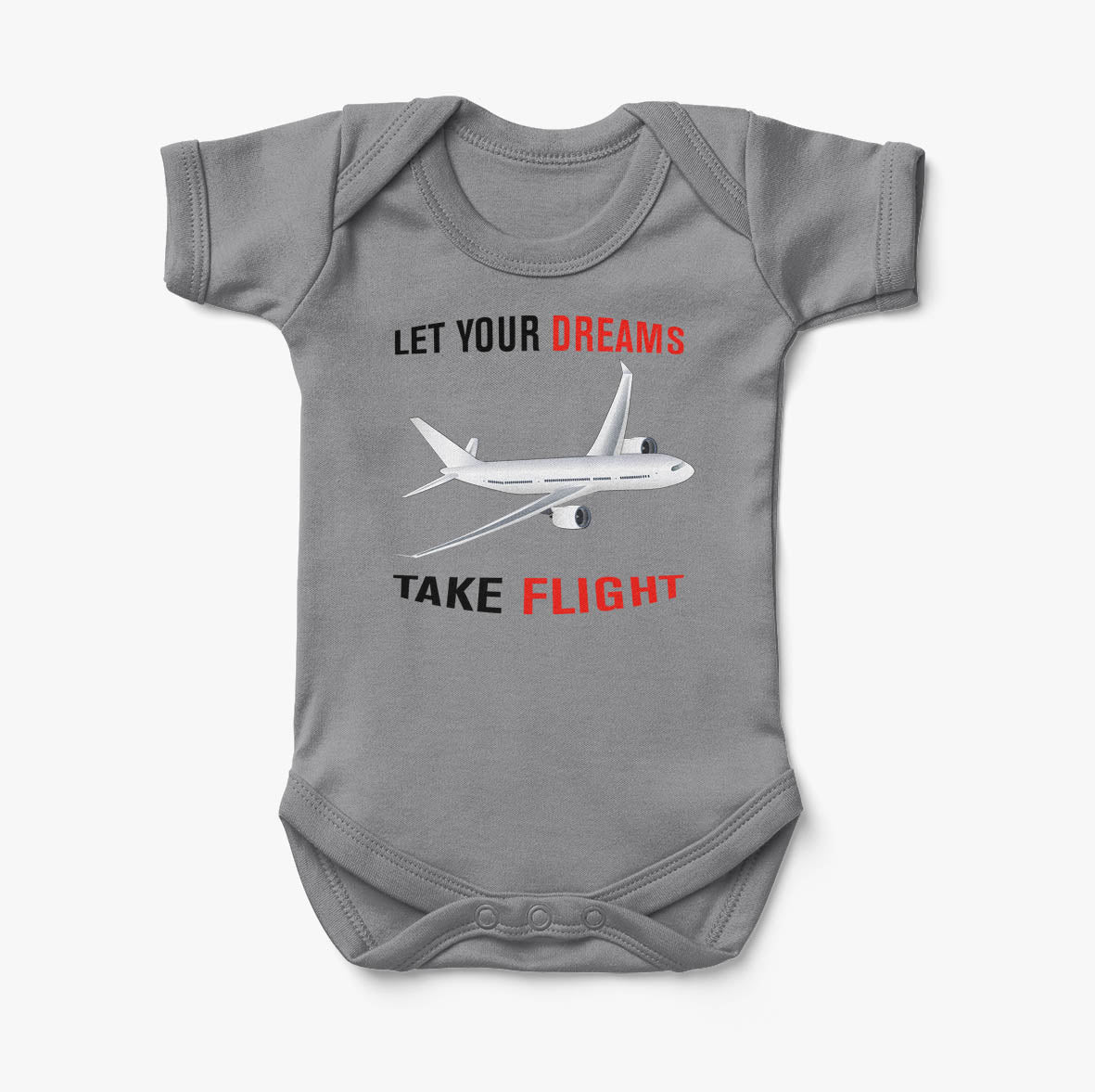 Let Your Dreams Take Flight Designed Baby Bodysuits