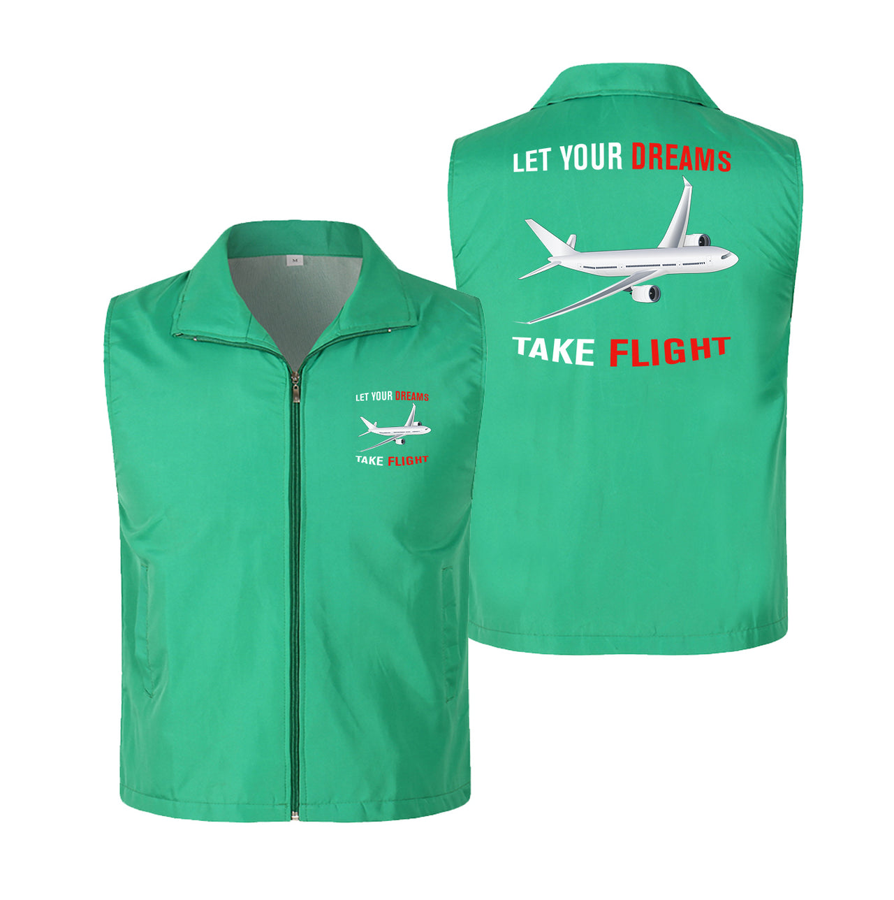 Let Your Dreams Take Flight Designed Thin Style Vests