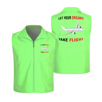 Thumbnail for Let Your Dreams Take Flight Designed Thin Style Vests