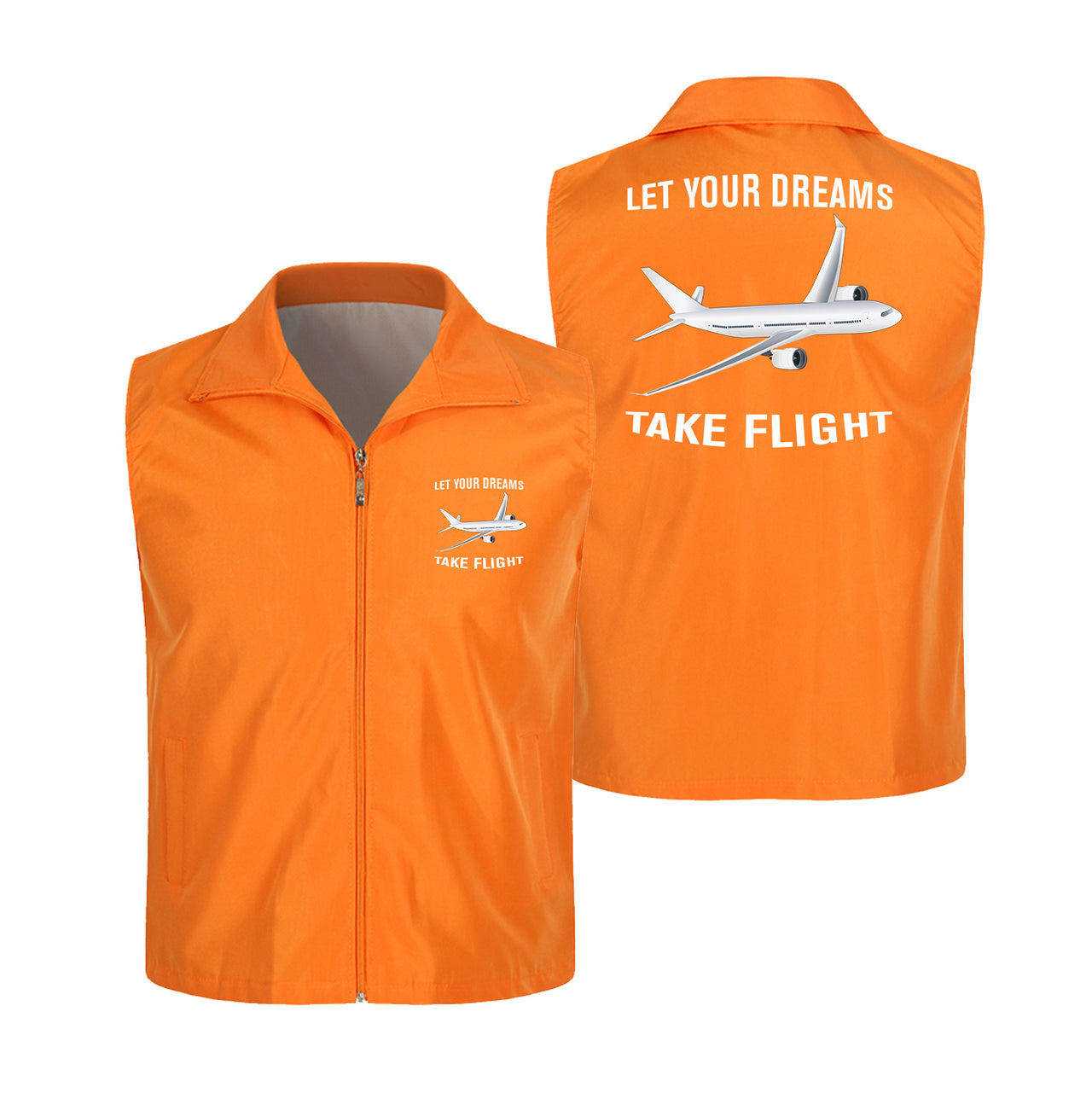 Let Your Dreams Take Flight Designed Thin Style Vests