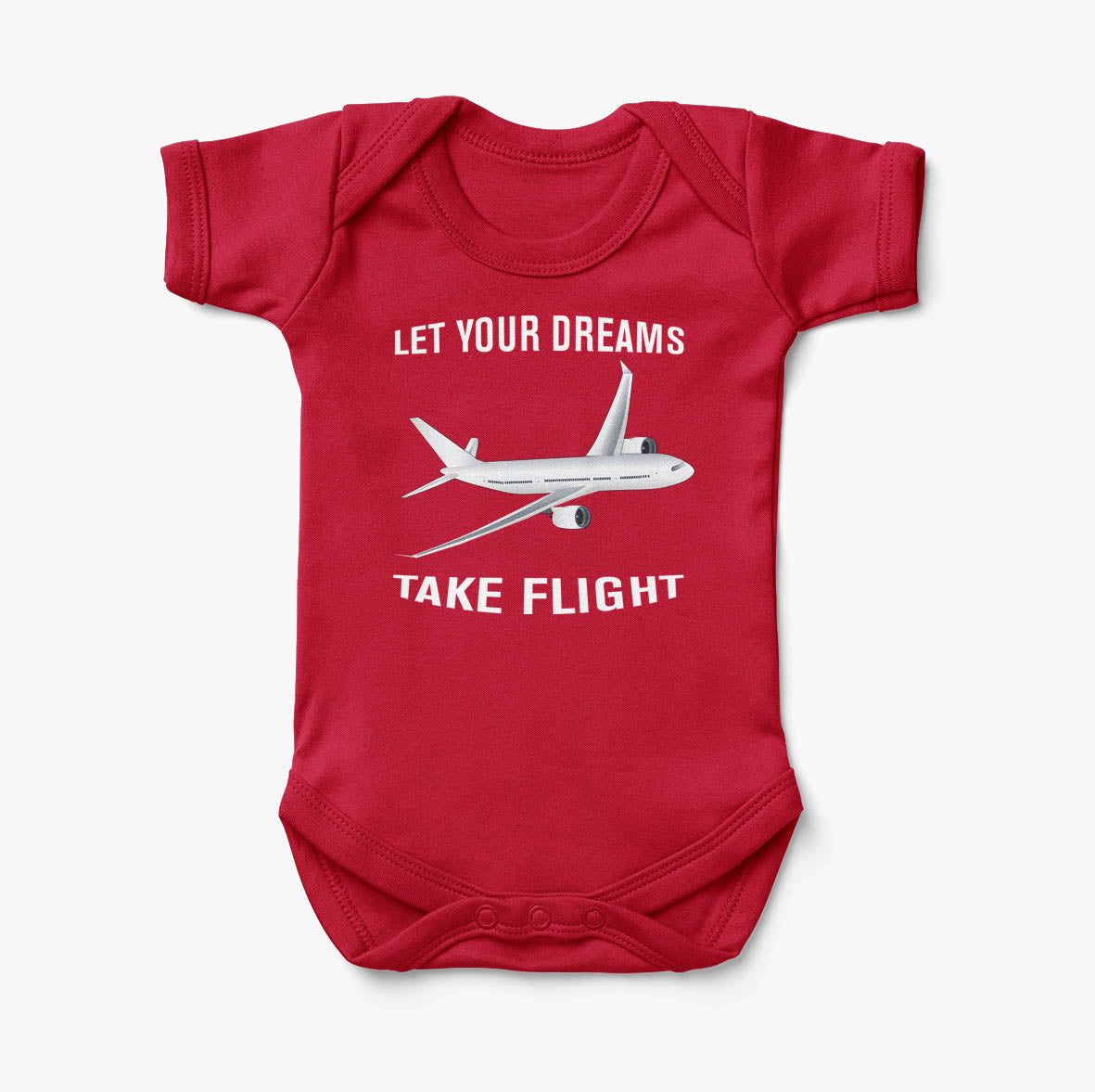 Let Your Dreams Take Flight Designed Baby Bodysuits