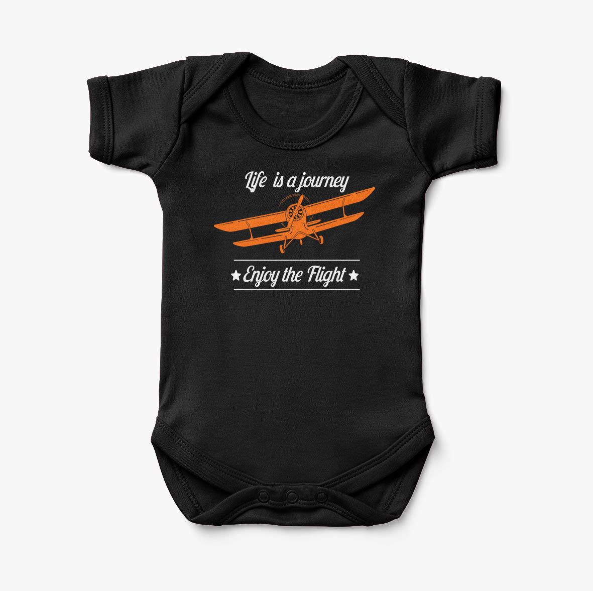 Life is a journey Enjoy the Flight Designed Baby Bodysuits