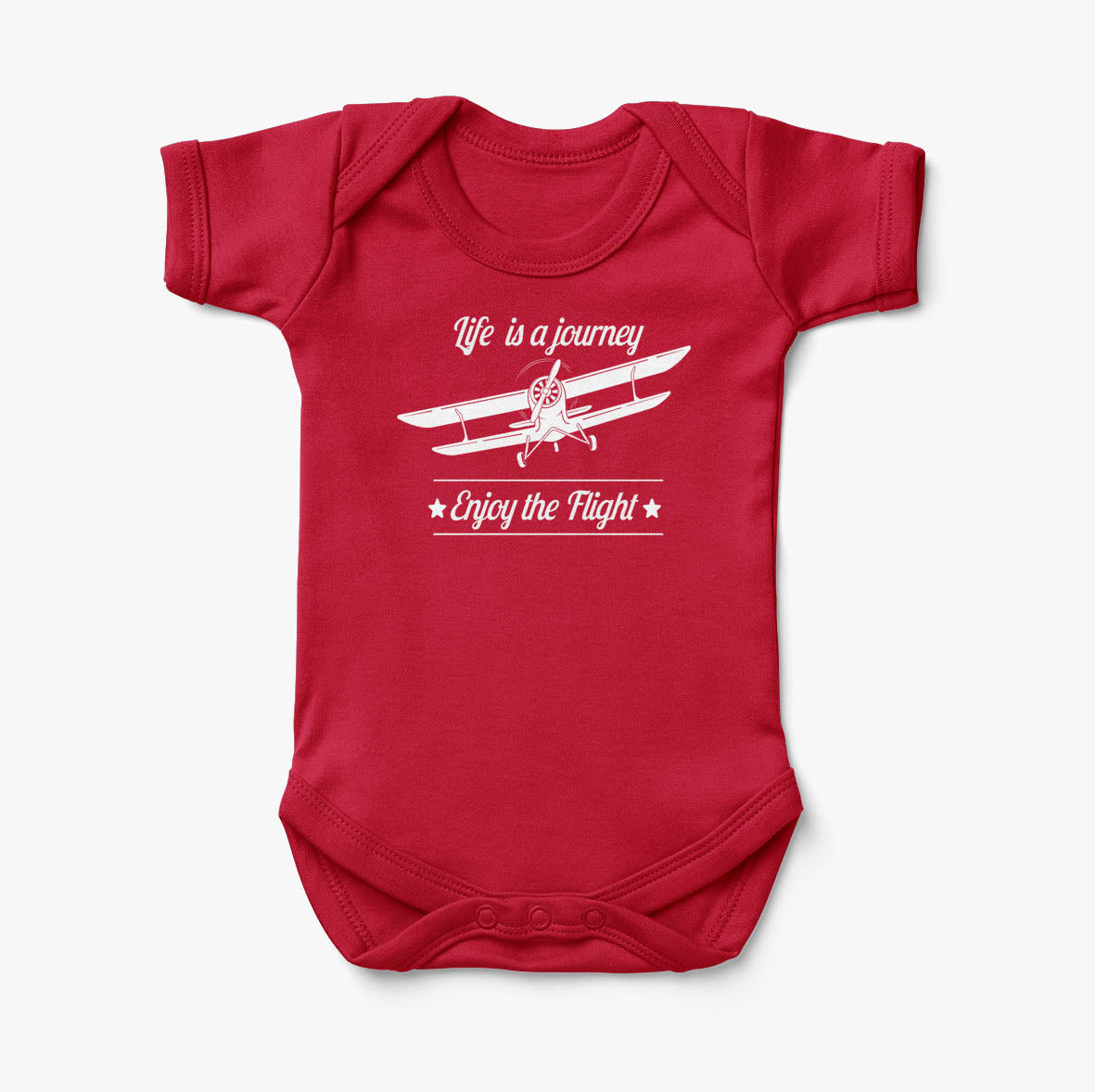 Life is a journey Enjoy the Flight Designed Baby Bodysuits