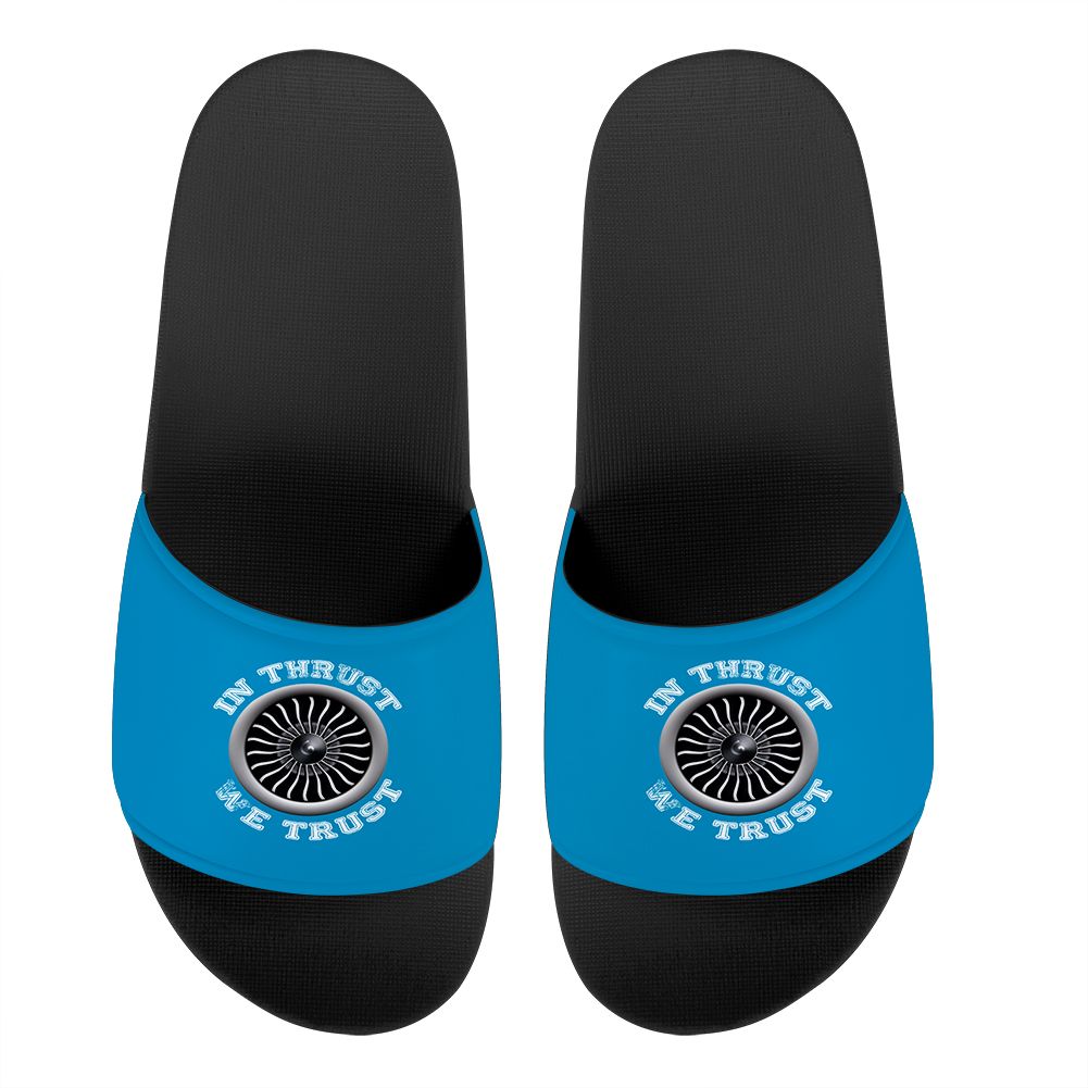 In Thrust We Trust (Vol 2) Designed Sport Slippers