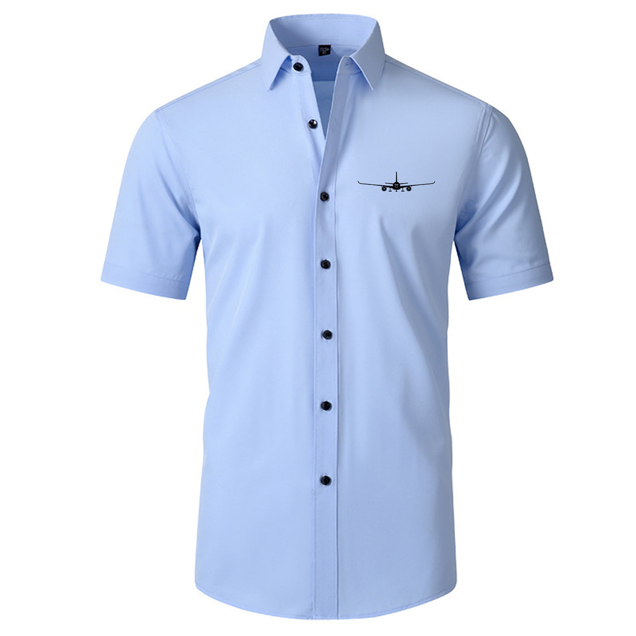 Airbus A350 Silhouette Designed Short Sleeve Shirts