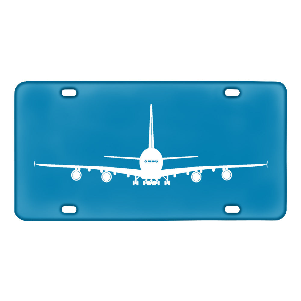 Airbus A380 Silhouette Designed Metal (License) Plates