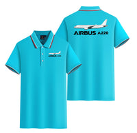 Thumbnail for The Airbus A220 Designed Stylish Polo T-Shirts (Double-Side)