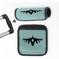 Thumbnail for Fighting Falcon F16 Silhouette Designed Neoprene Luggage Handle Covers