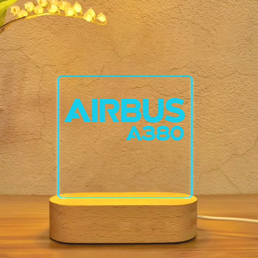 Airbus A380 & Text Designed Night Lamp