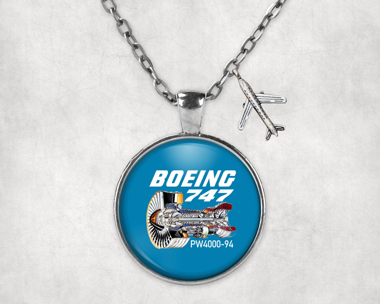 Boeing 747 & PW4000-94 Engine Designed Necklaces