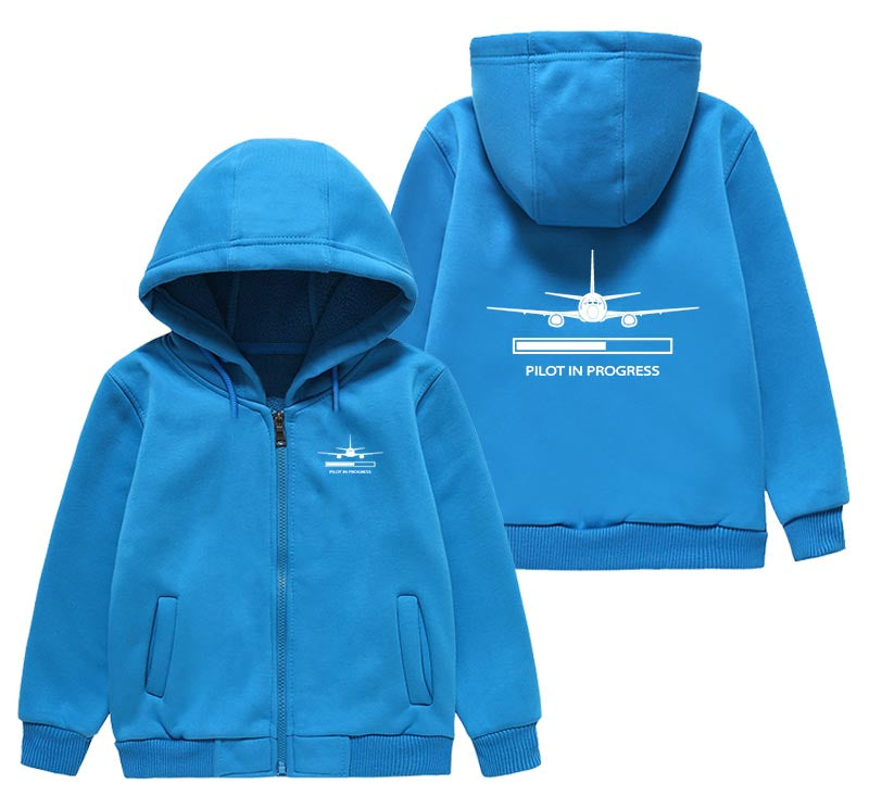 Pilot In Progress Designed "CHILDREN" Zipped Hoodies