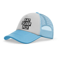 Thumbnail for Eat Sleep Fly Designed Trucker Caps & Hats