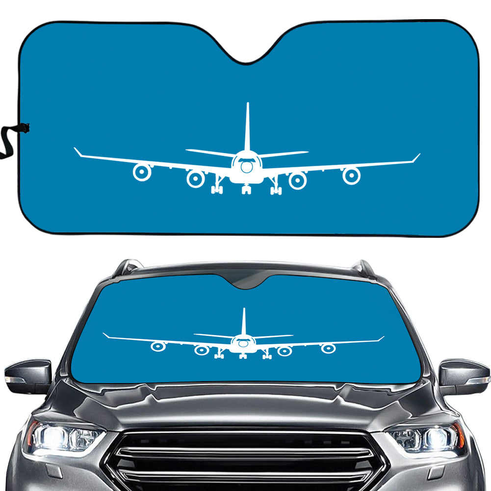 Airbus A340 Silhouette Designed Car Sun Shade