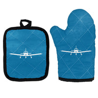 Thumbnail for Piper PA28 Silhouette Plane Designed Kitchen Glove & Holder