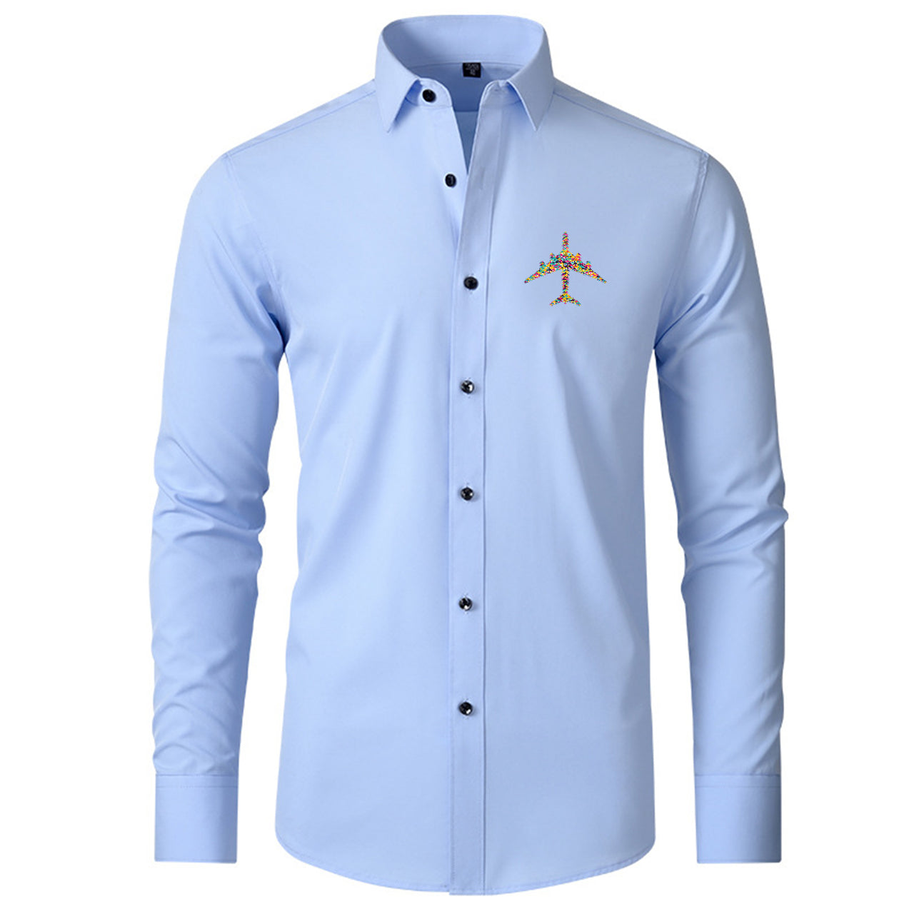 Colourful Airplane Designed Long Sleeve Shirts