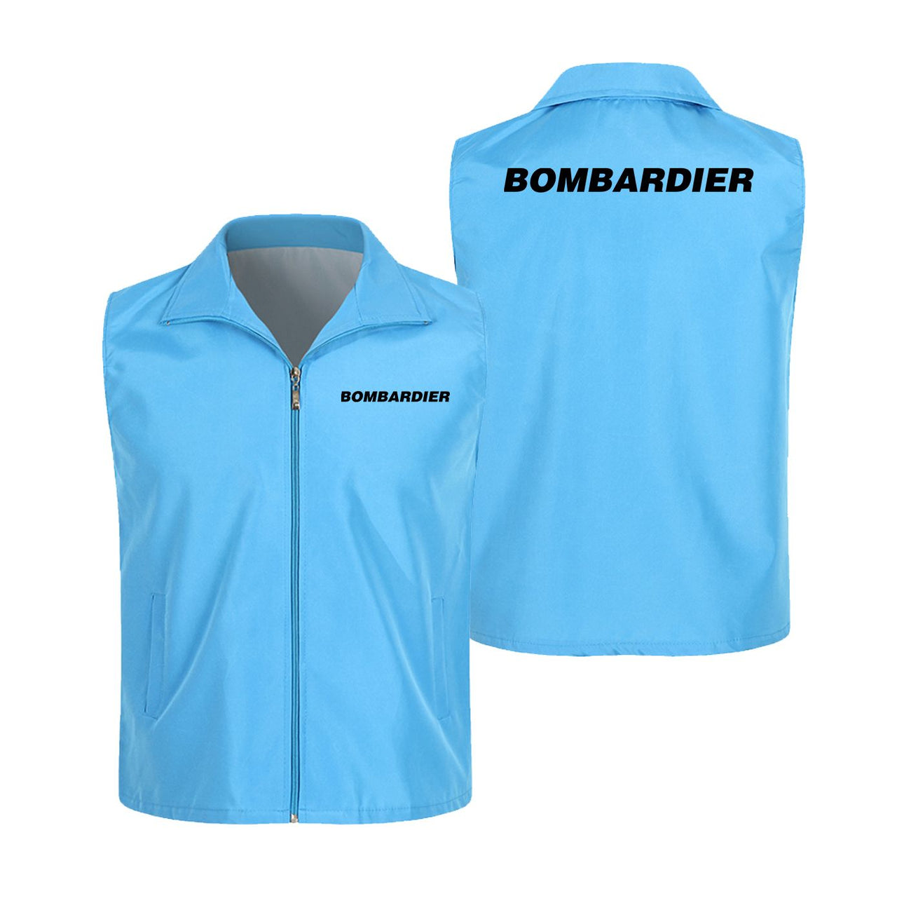 Bombardier & Text Designed Thin Style Vests