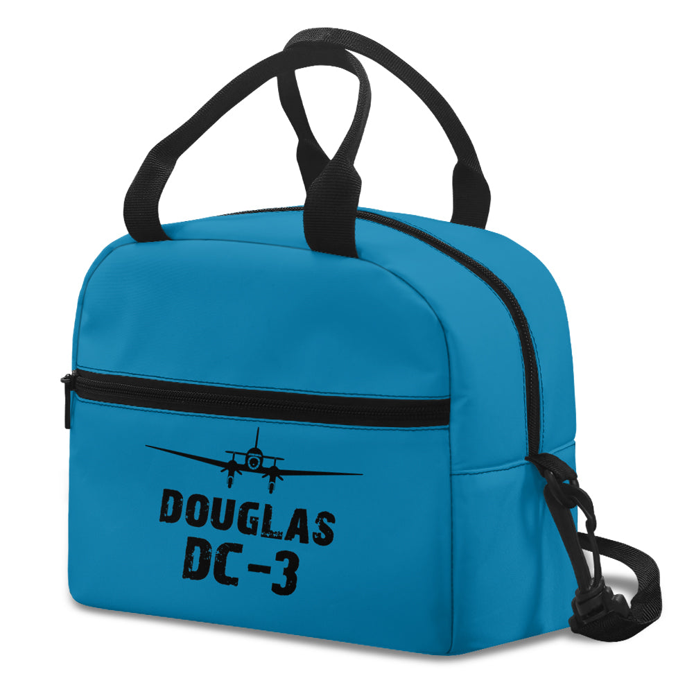 Douglas DC-3 & Plane Designed Lunch Bags