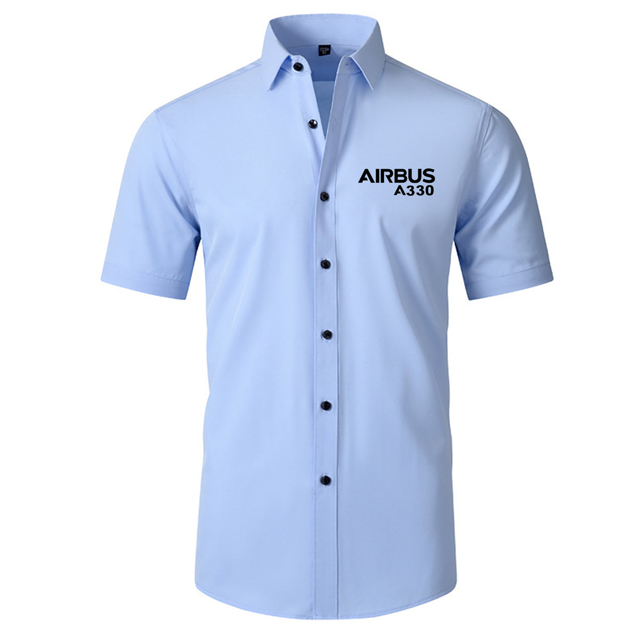 Airbus A330 & Text Designed Short Sleeve Shirts