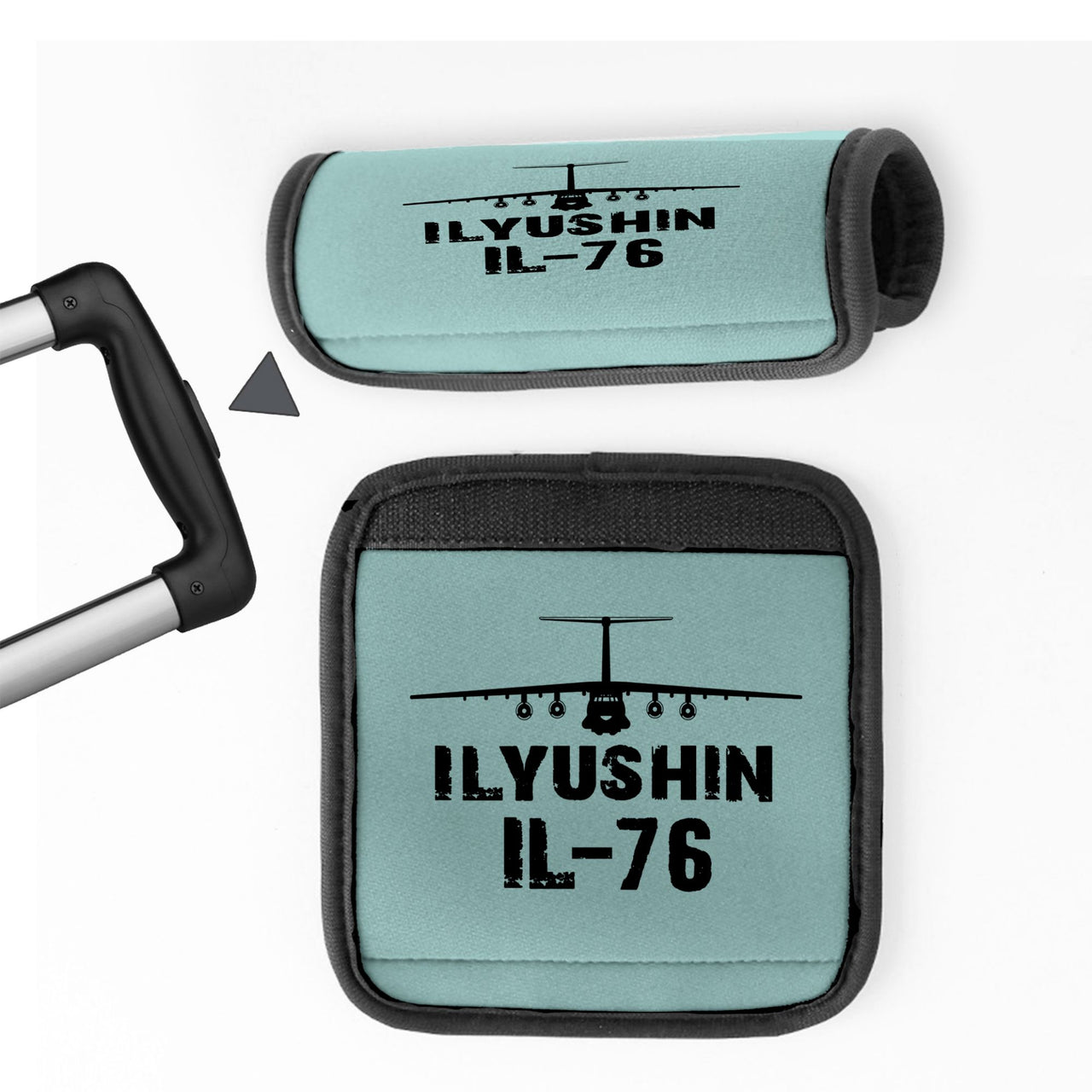 ILyushin IL-76 & Plane Designed Neoprene Luggage Handle Covers