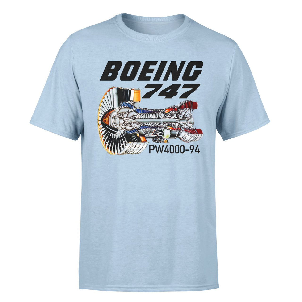 Boeing 747 & PW4000-94 Engine Designed T-Shirts