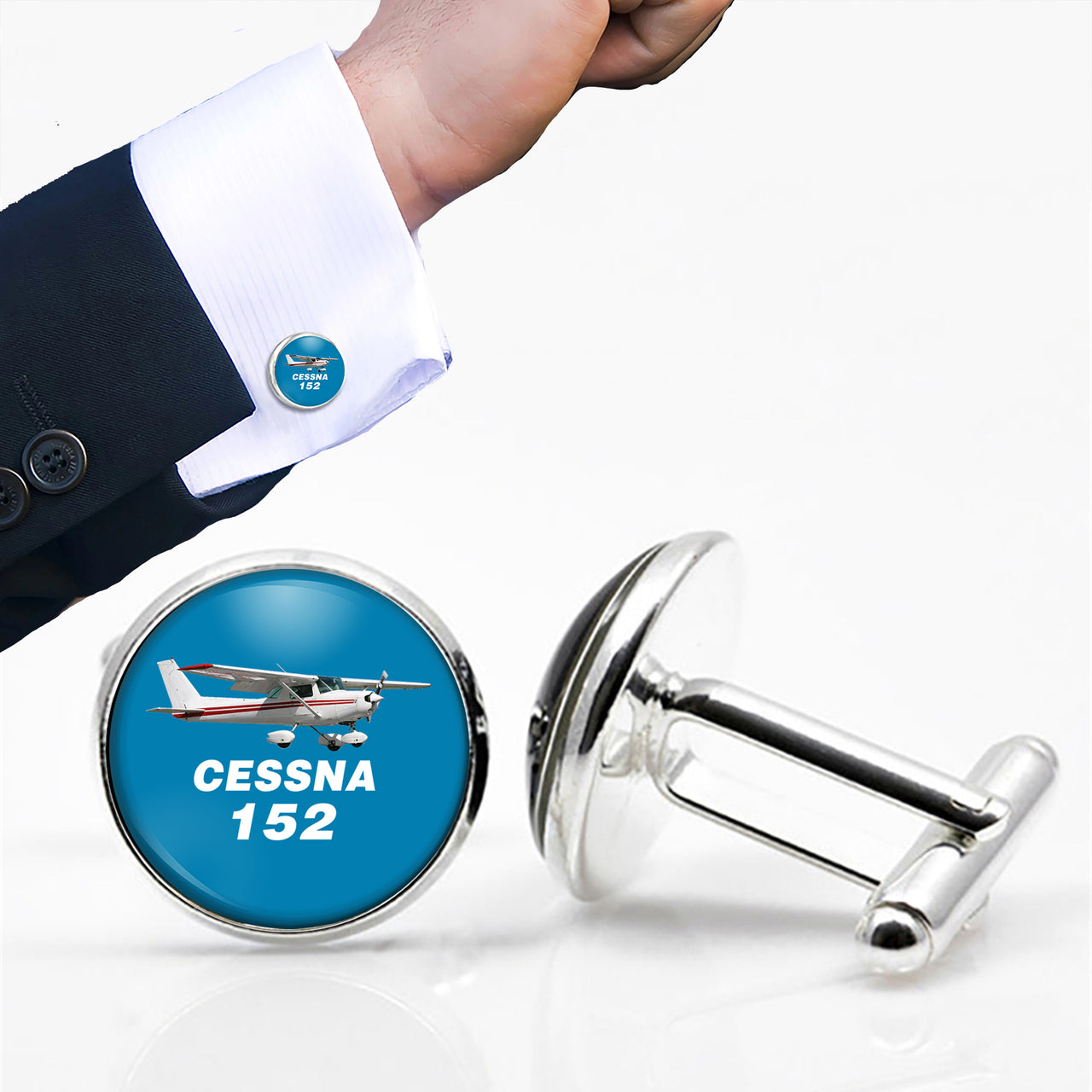 The Cessna 152 Designed Cuff Links