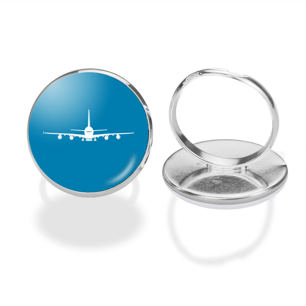 Airbus A380 Silhouette Designed Rings