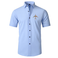 Thumbnail for Colourful Airplane Designed Short Sleeve Shirts