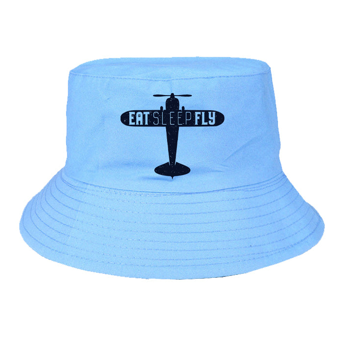 Eat Sleep Fly & Propeller Designed Summer & Stylish Hats