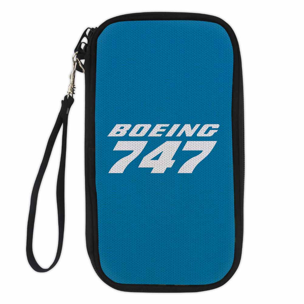 Boeing 747 & Text Designed Travel Cases & Wallets