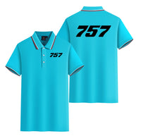 Thumbnail for 757 Flat Text Designed Stylish Polo T-Shirts (Double-Side)