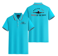 Thumbnail for Boeing 747 Queen of the Skies Designed Stylish Polo T-Shirts (Double-Side)