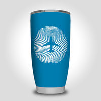 Thumbnail for Aviation Finger Print Designed Tumbler Travel Mugs