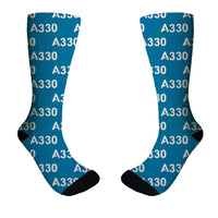 Thumbnail for A330 Flat Text Designed Socks