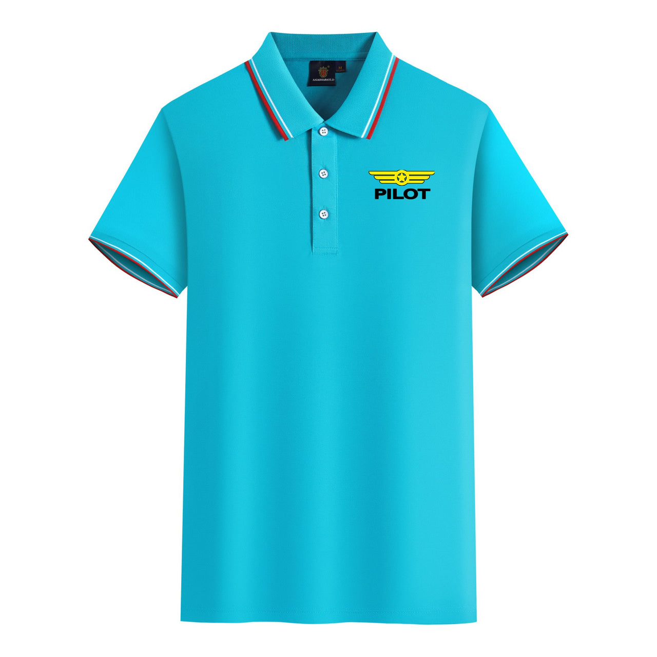 Pilot & Badge Designed Stylish Polo T-Shirts