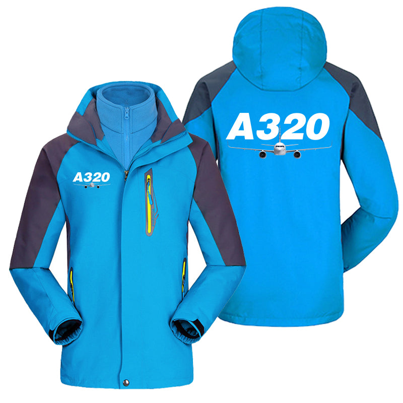 Super Airbus A320 Designed Thick Skiing Jackets