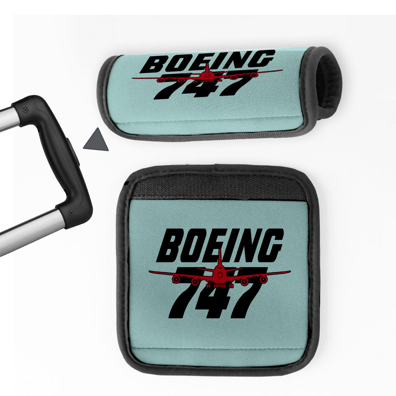 Amazing Boeing 747 Designed Neoprene Luggage Handle Covers