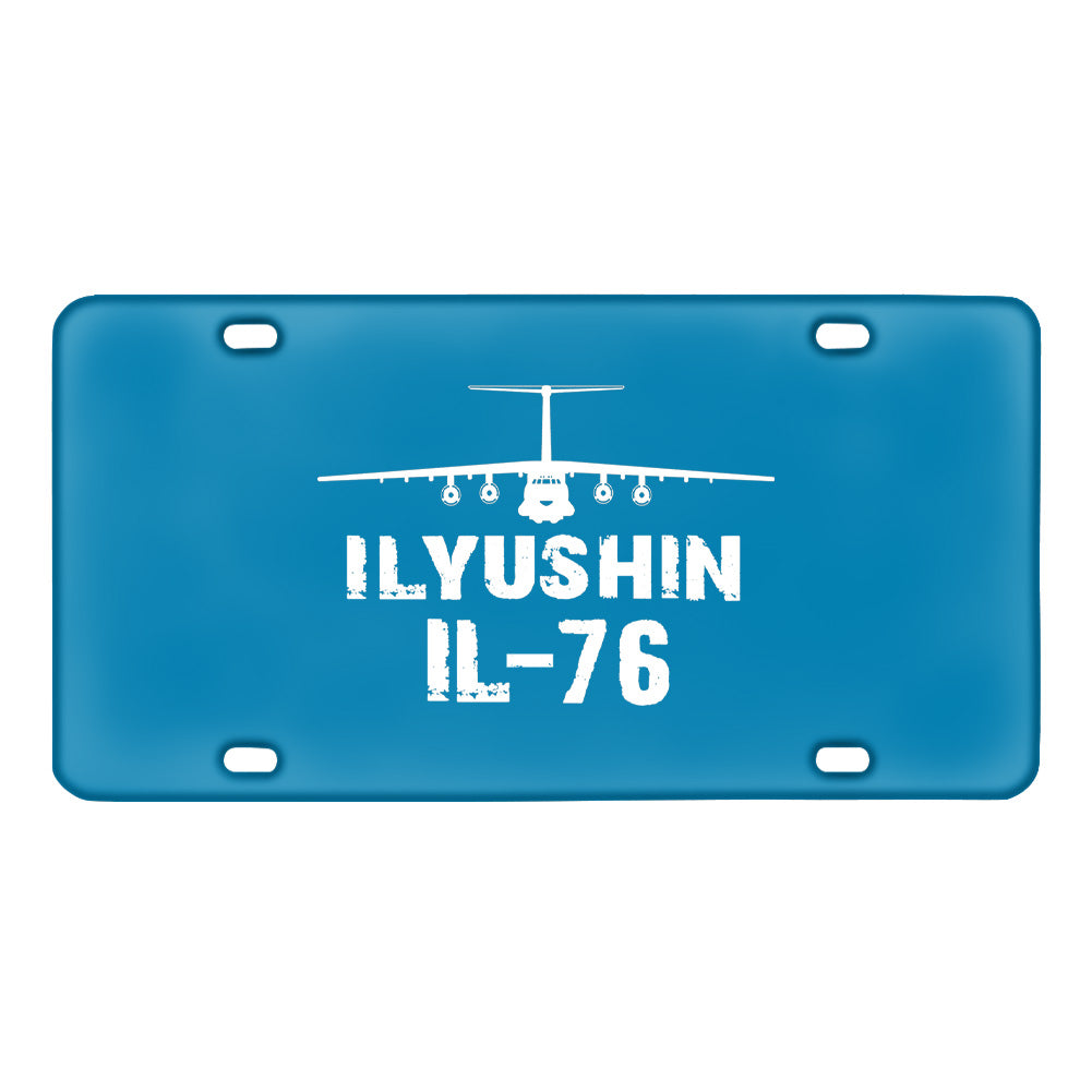 ILyushin IL-76 & Plane Designed Metal (License) Plates