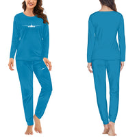 Thumbnail for Boeing 787 Silhouette Designed Women Pijamas