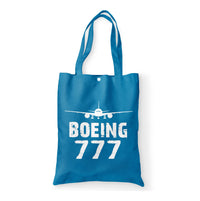 Thumbnail for Boeing 777 & Plane Designed Tote Bags